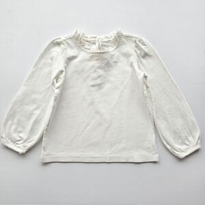 Janie & Jack White Mock Neck Longsleeve Shirt Tshirt Top - Size 2